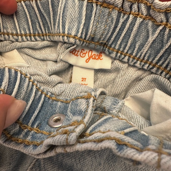 Cat & Jack Red and Denim Shorts Set - Picture 3 of 4